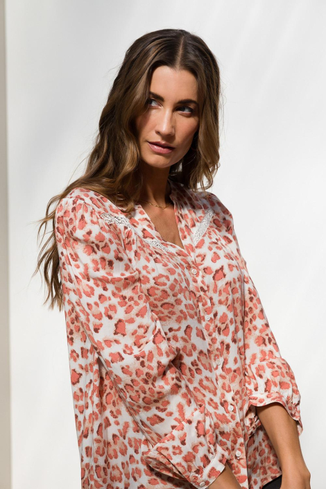 Ivy Beau roze dames blouse