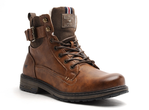 Mustang boots bottine homme 4157610 marron