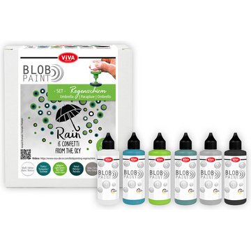 ViVA DECOR Set de peinture Blob Paint 'Parapluie', 6 pièces