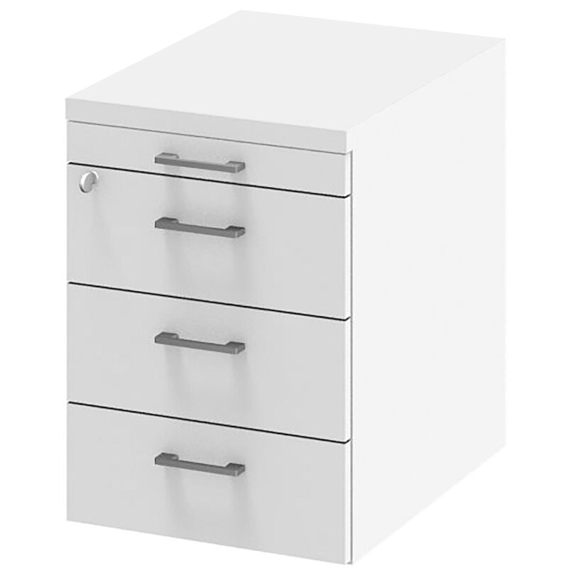 Rollcontainer LINUS, 3 Schubladen, 1 Material-Auszug