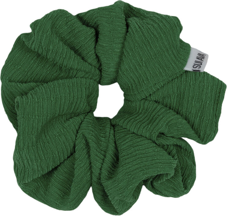 Sui Ava Ea Zig-Zag Scrunchie Dark green