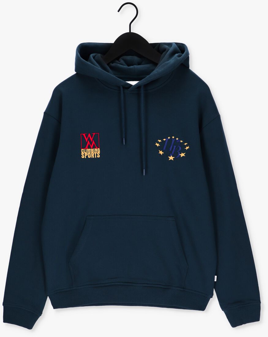 WOODBIRD donkergroene woodbird sweater pope double hoodie