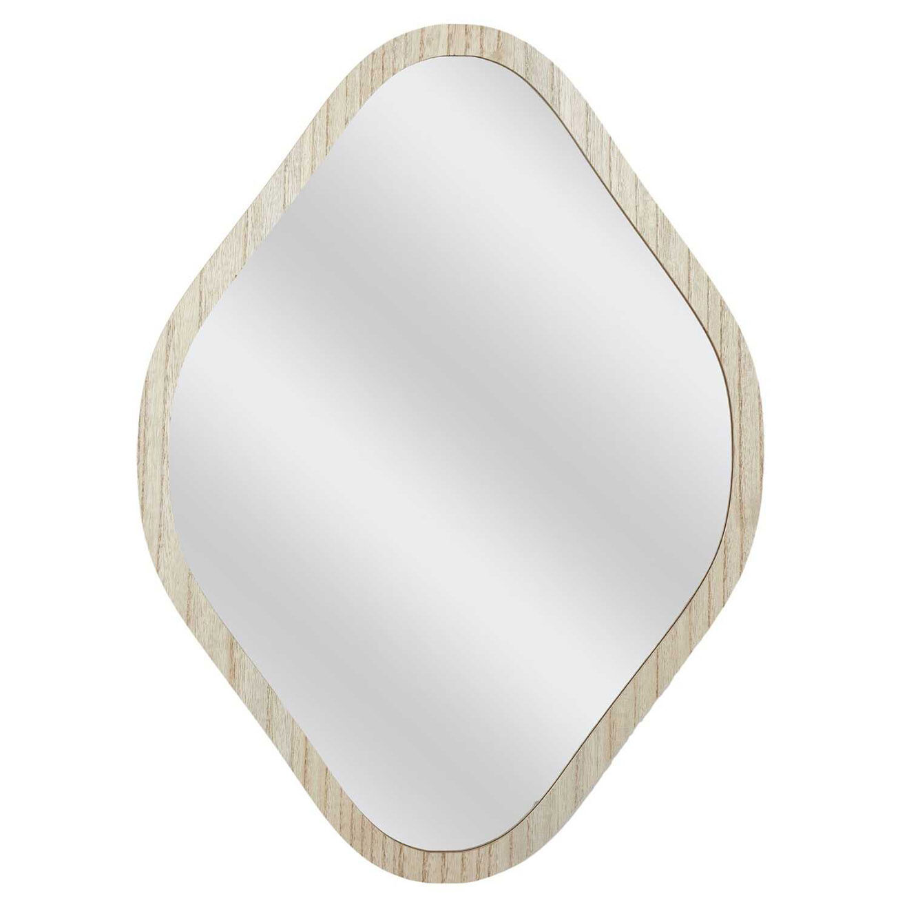 Home Deco Factory Miroir losange Elio marron - 44x60x1 cm