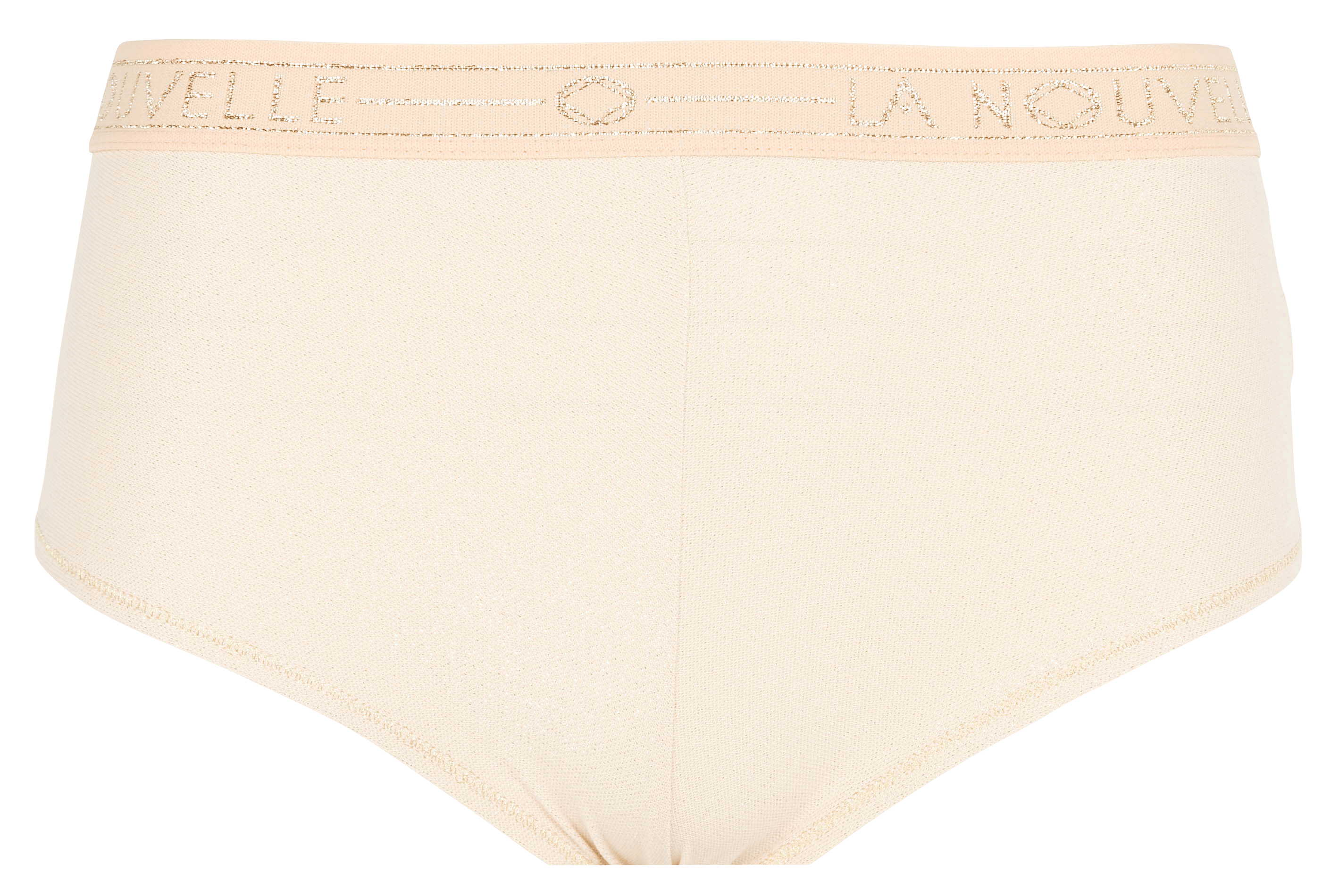 Judith - Shorty taille basse avec fils métallisés| Beige