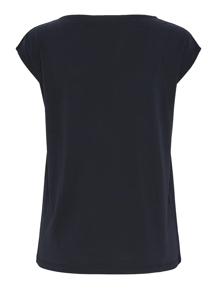 PEÇAS<br>Camiseta de manga curta com detalhes de joias nos ombros