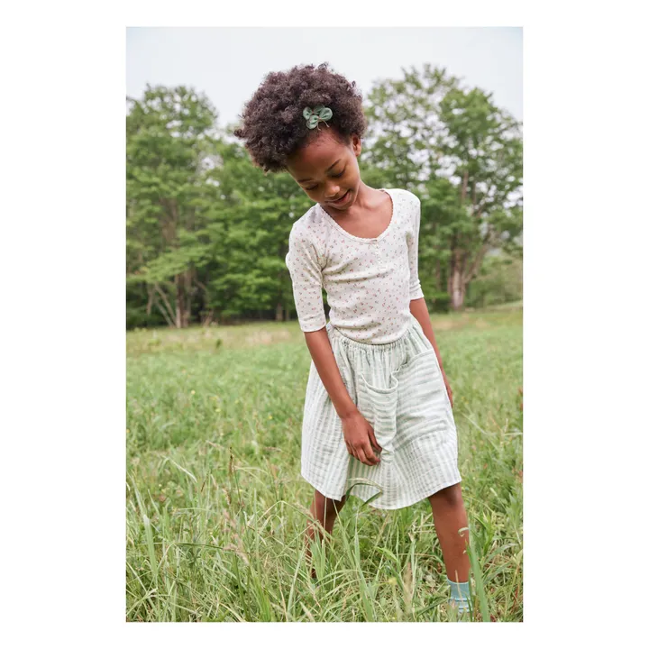 Soor Ploom Jupe Rayée Emelia | Vert d'eau