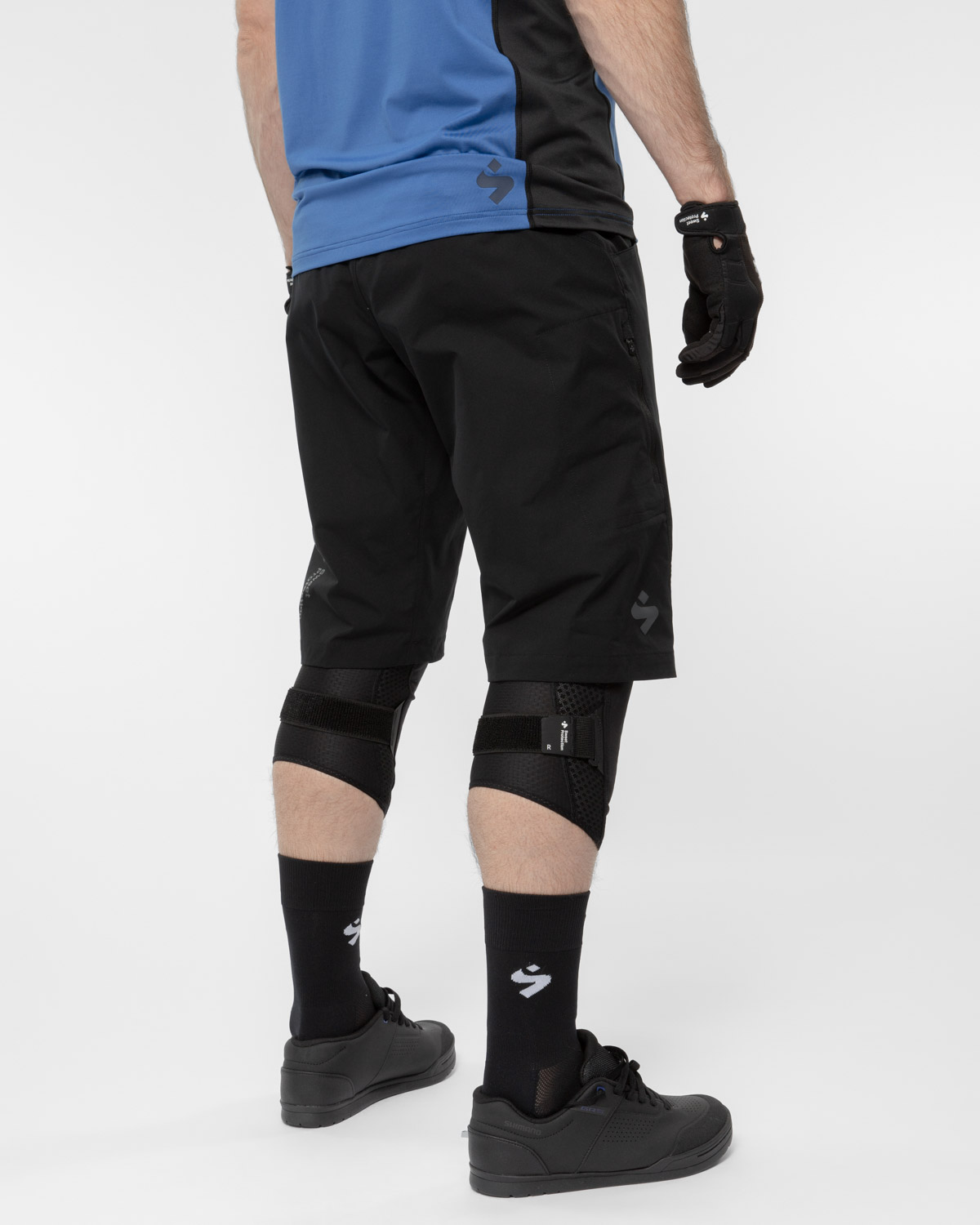 Hunter Slashed Shorts Herre Black