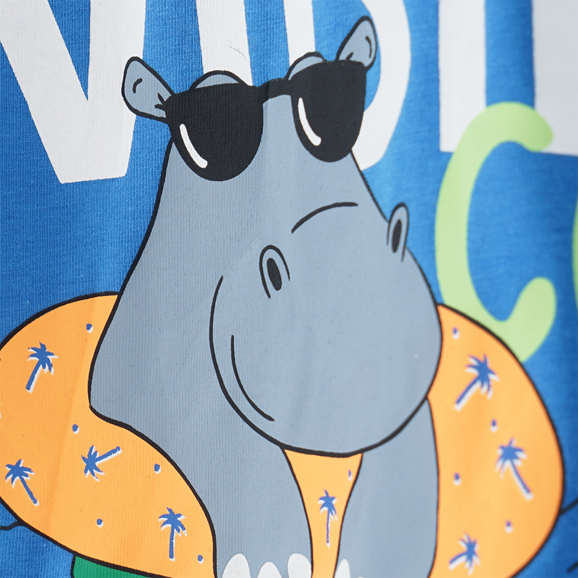 Famy 3 Jungen T-Shirts in verschiedenen Dessins blau / beige / hellgrün
