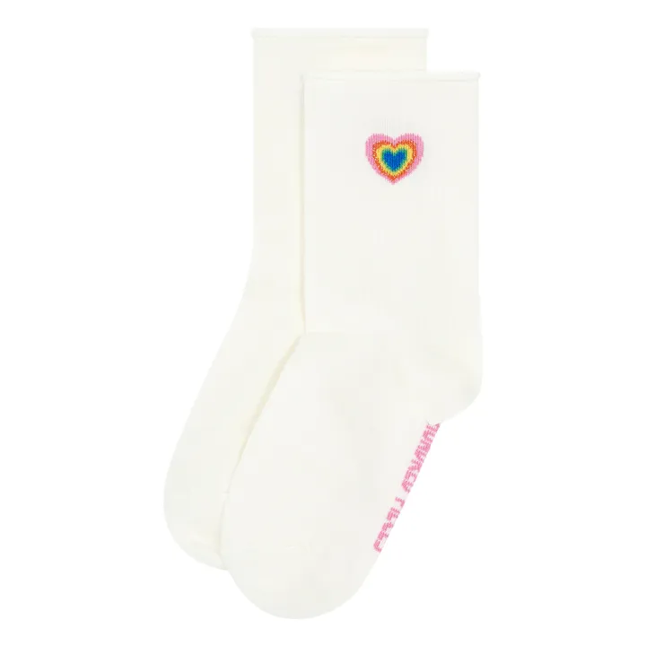 Hundred Pieces CHAUSSETTES COSY HEARTS | Blanc