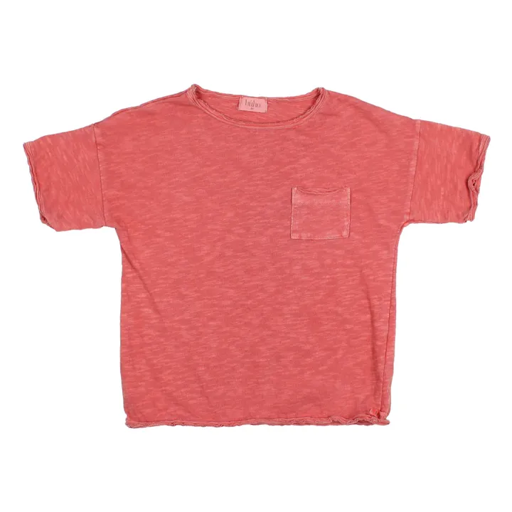 Búho T-shirt Poche Washed | Terracotta