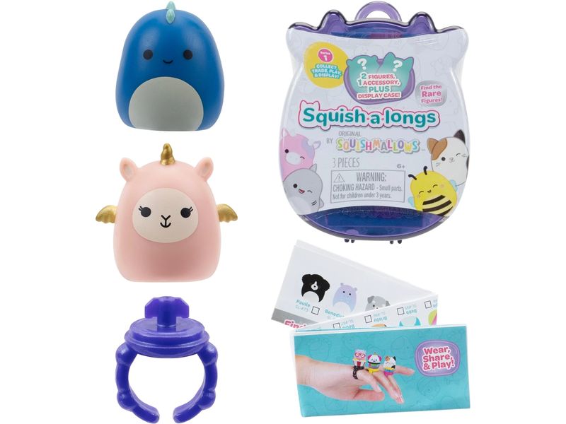 Squishmallows Squish-a-longs Ringe 2.5 cm assortiert Mini-Sammelfiguren