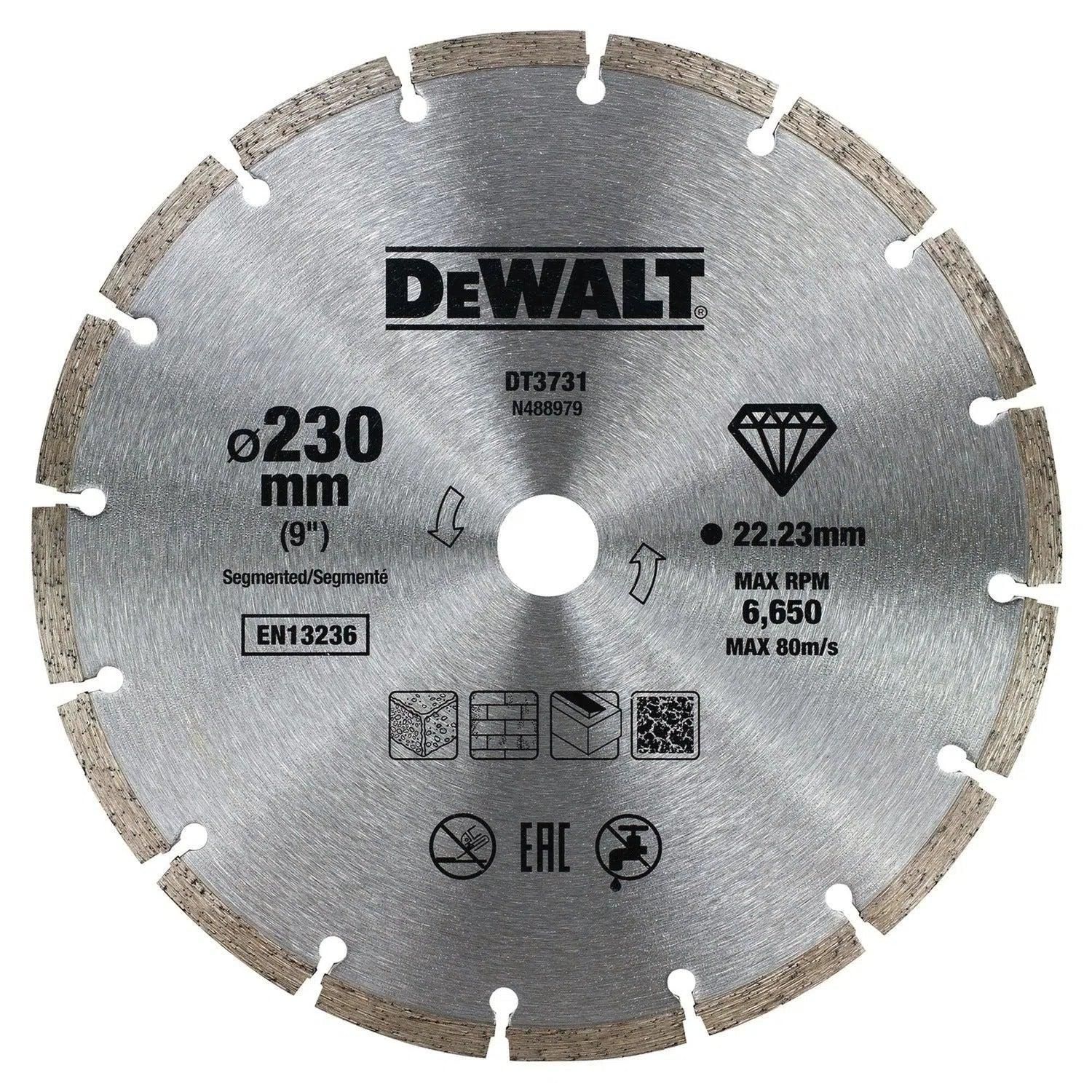 DeWALT DT3731 Diamantschijf Gesegmenteerd 230x22,23mm