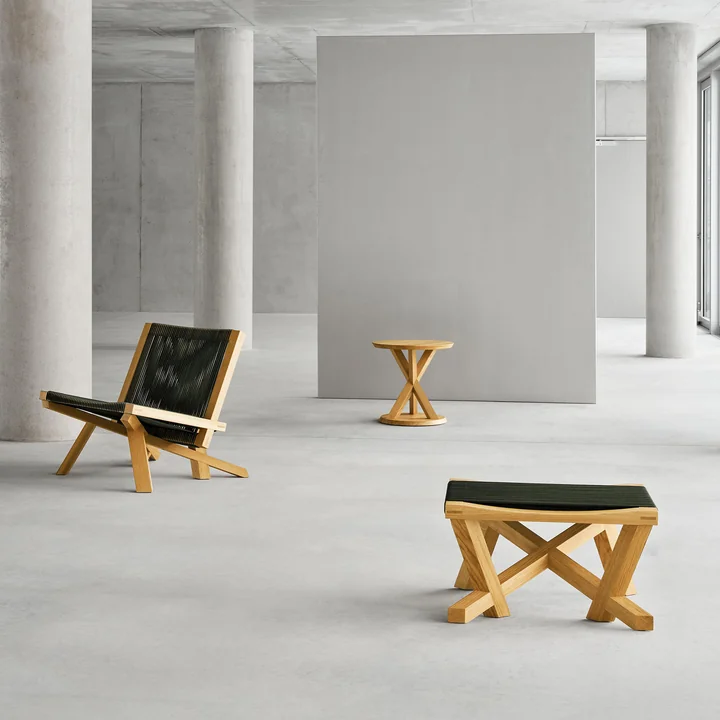 ClassiCon - Volkshaus Beistelltisch, Ø 50 cm x  H 48 cm, Eiche schwarz