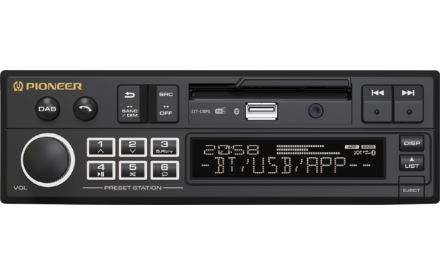 Pioneer SXT-C10PS 1-DIN-Receiver DAB+ Bluetooth Digitalradio