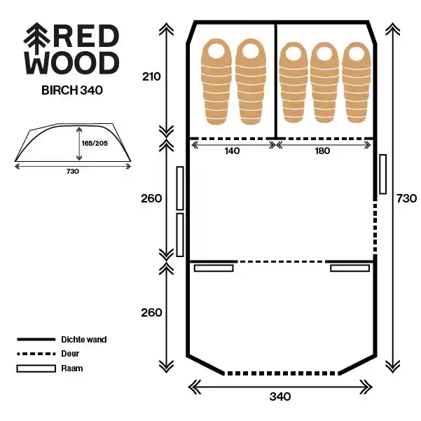 Birch 340 TC Tent