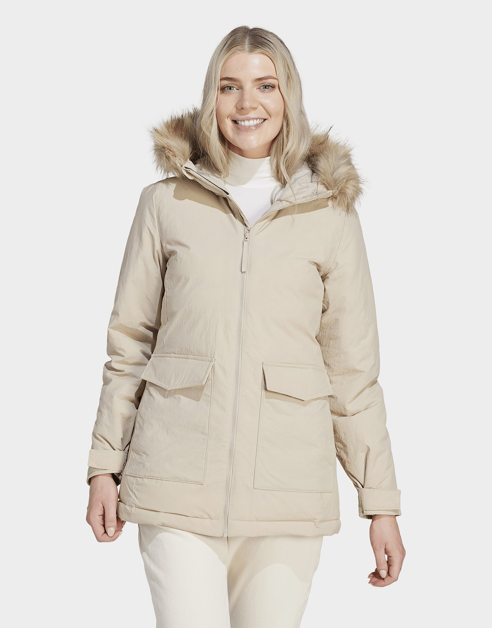 adidas Parka à capuche fourrure