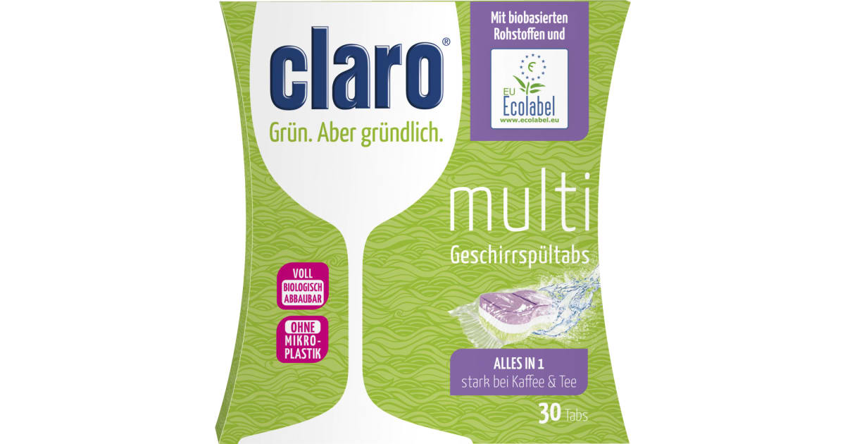 claro Multi Geschirrspültabs 30er-Packung