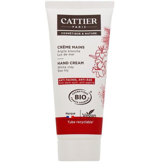 Crème mains à l'argile blanche Cattier Bio