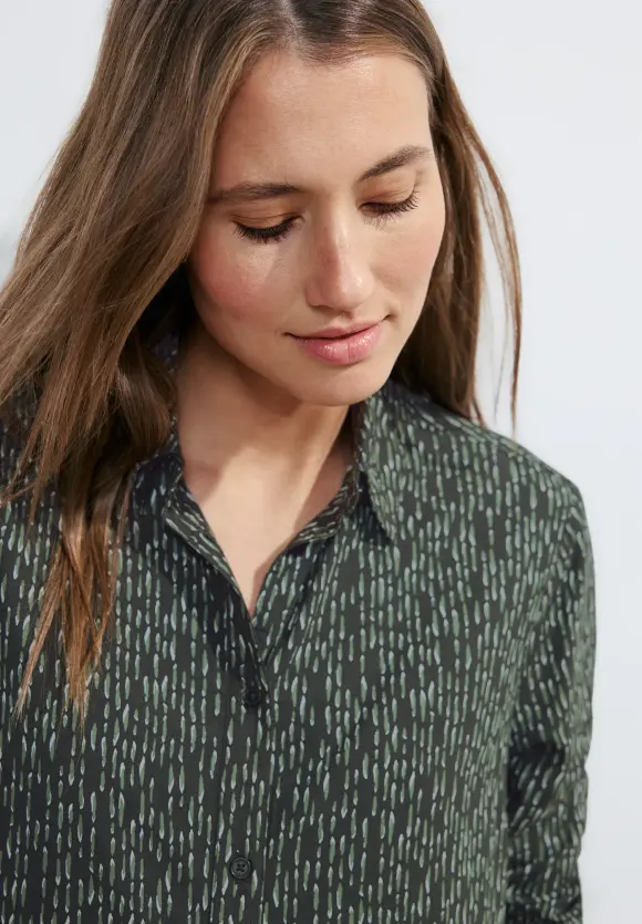 Minimalprint Kleid - strong khaki