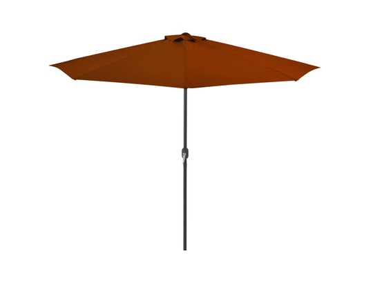 VIDAXL - Parasol de balcon et mât en aluminium terre cuite 300x150x2...