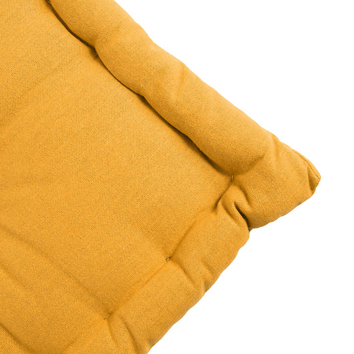 Coussin de sol Zavia 50 x 50 x 8 cm jaune