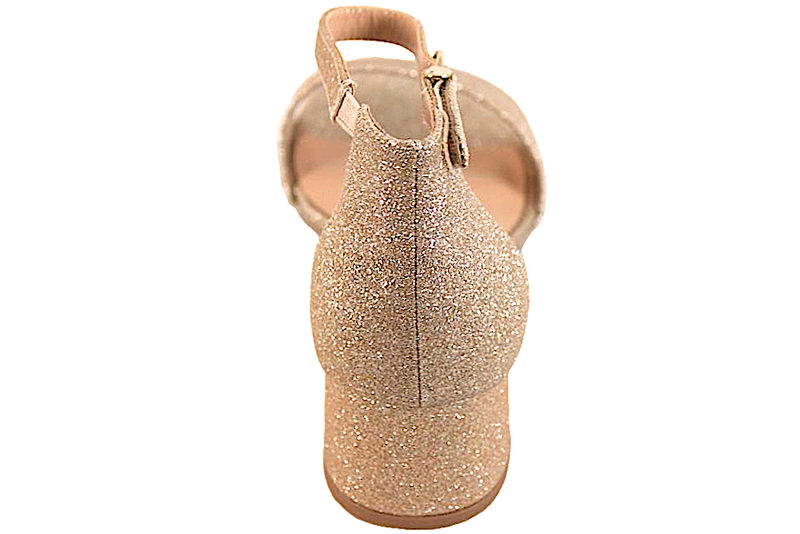 TAMARIS GULDGLIMMER SANDAL PÅ HÆL I PU