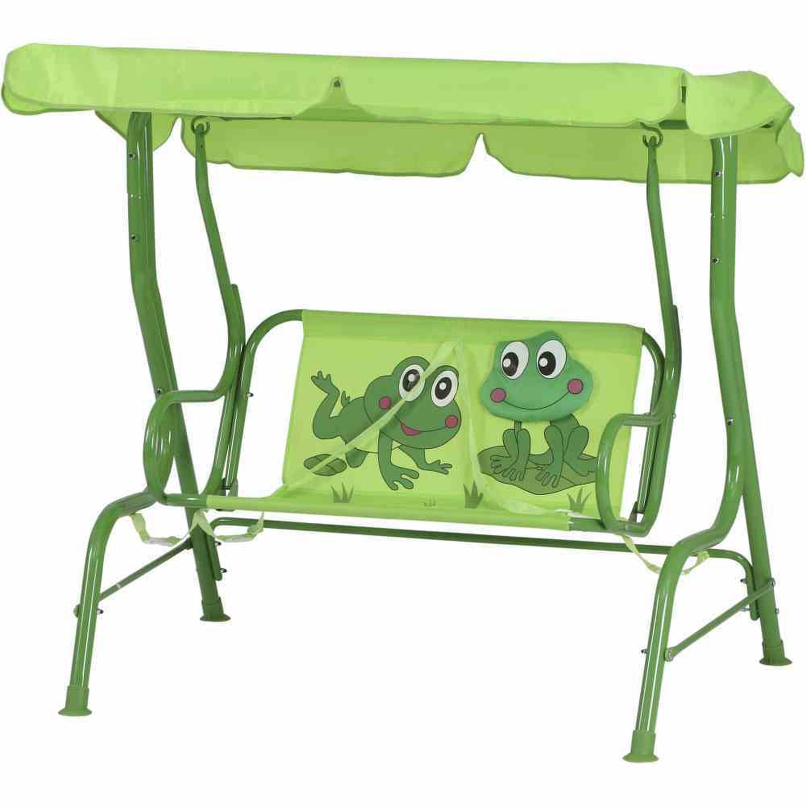 Kinder-Hollywoodschaukel FROGGY - grün - 115x118 cm