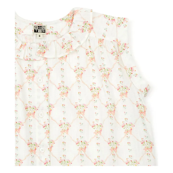Bonton Blouse Nectarine | Ecru