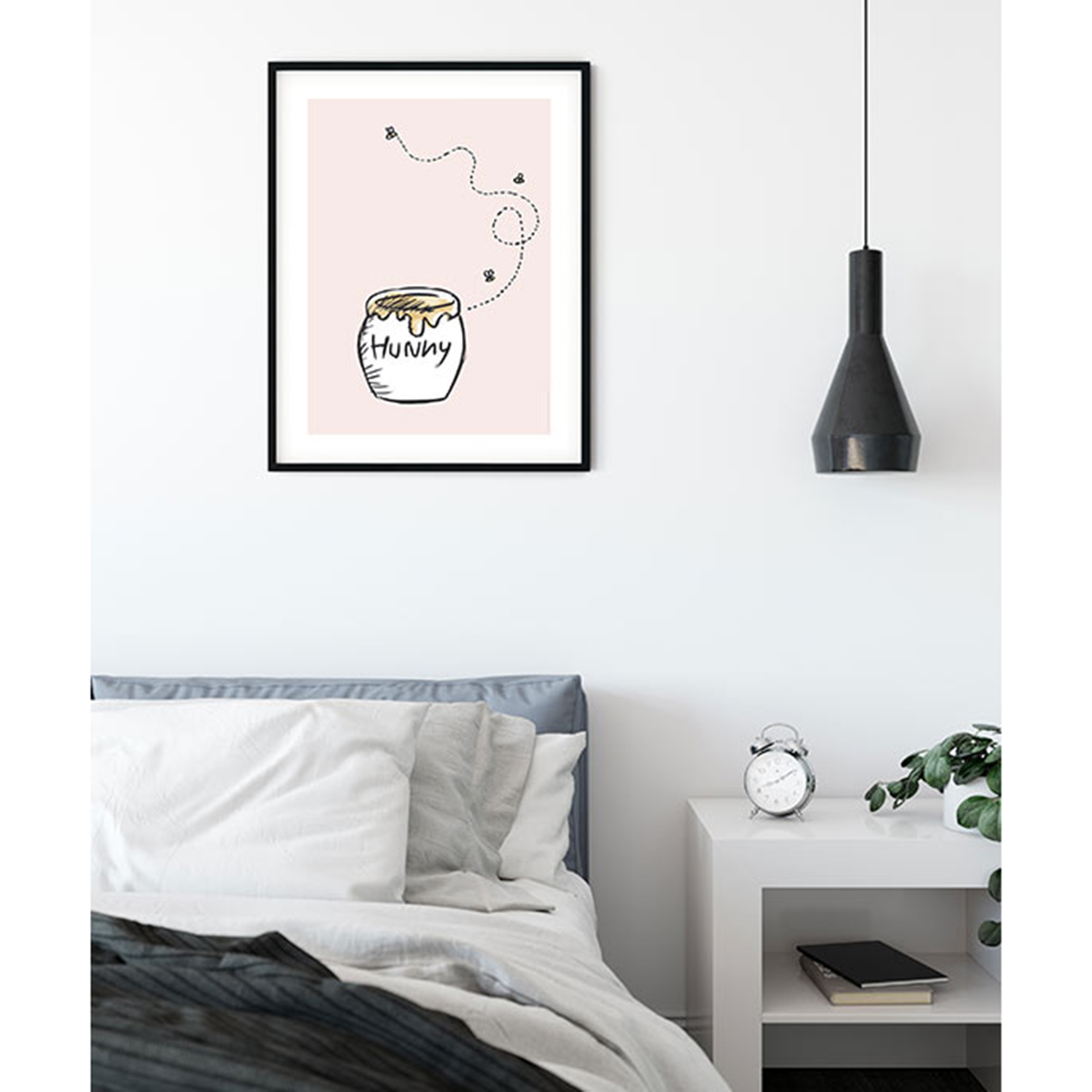 Wandbild WINNIE POOH HUNNY POT - 50x70 cm