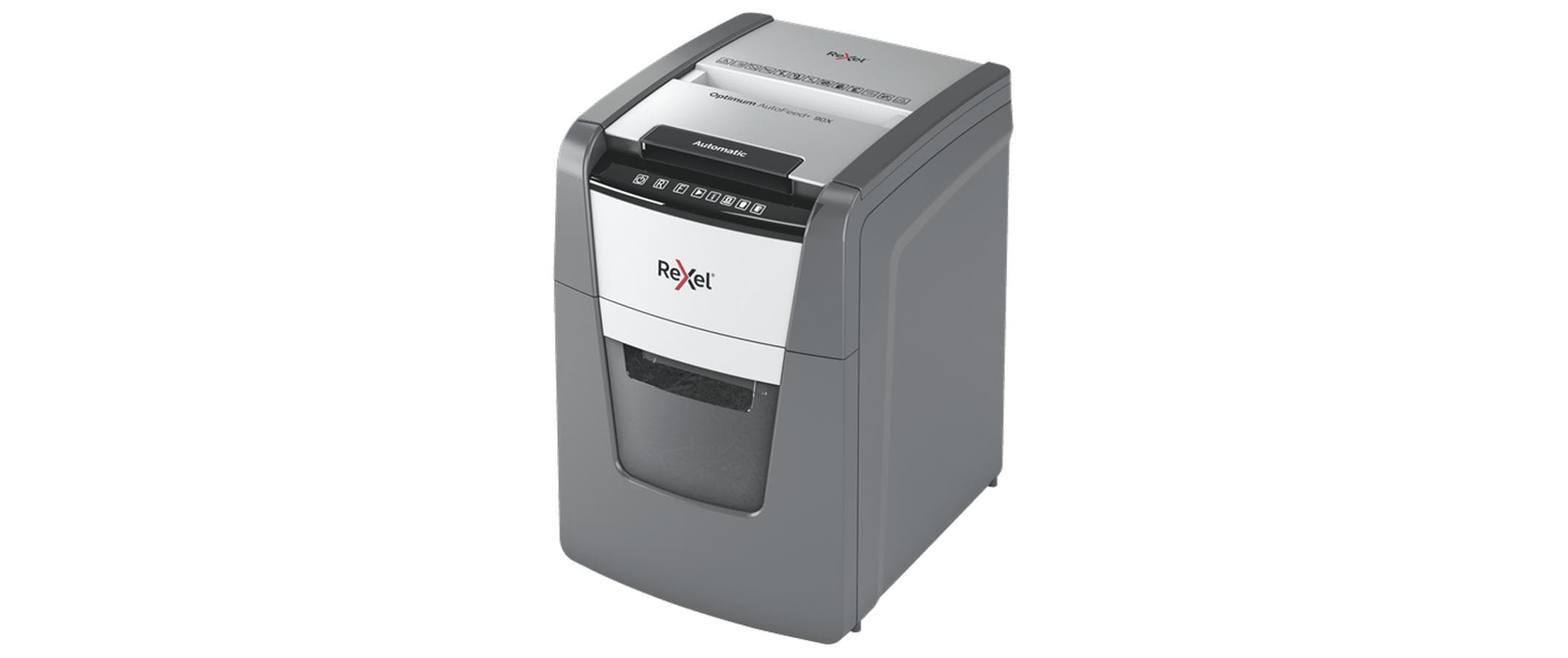 Aktenvernichter Optimum AutoFeed+ 90X P-4, 90 Seiten<br>Automatischer Schredder (auto) für sichere Vernichtung vertraulicher Unterlagen (bis zu 90 Blatt)