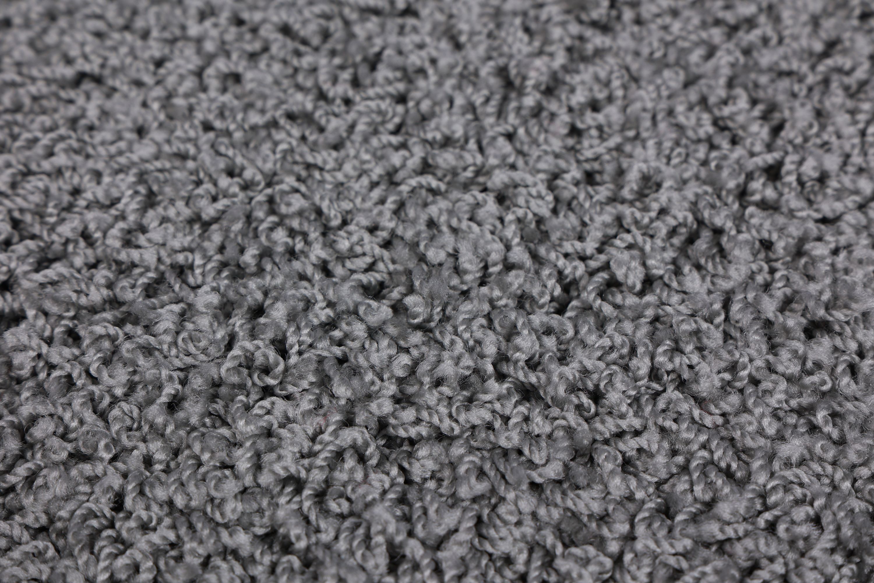 Hochflor Teppich 240 x 340 cm grau