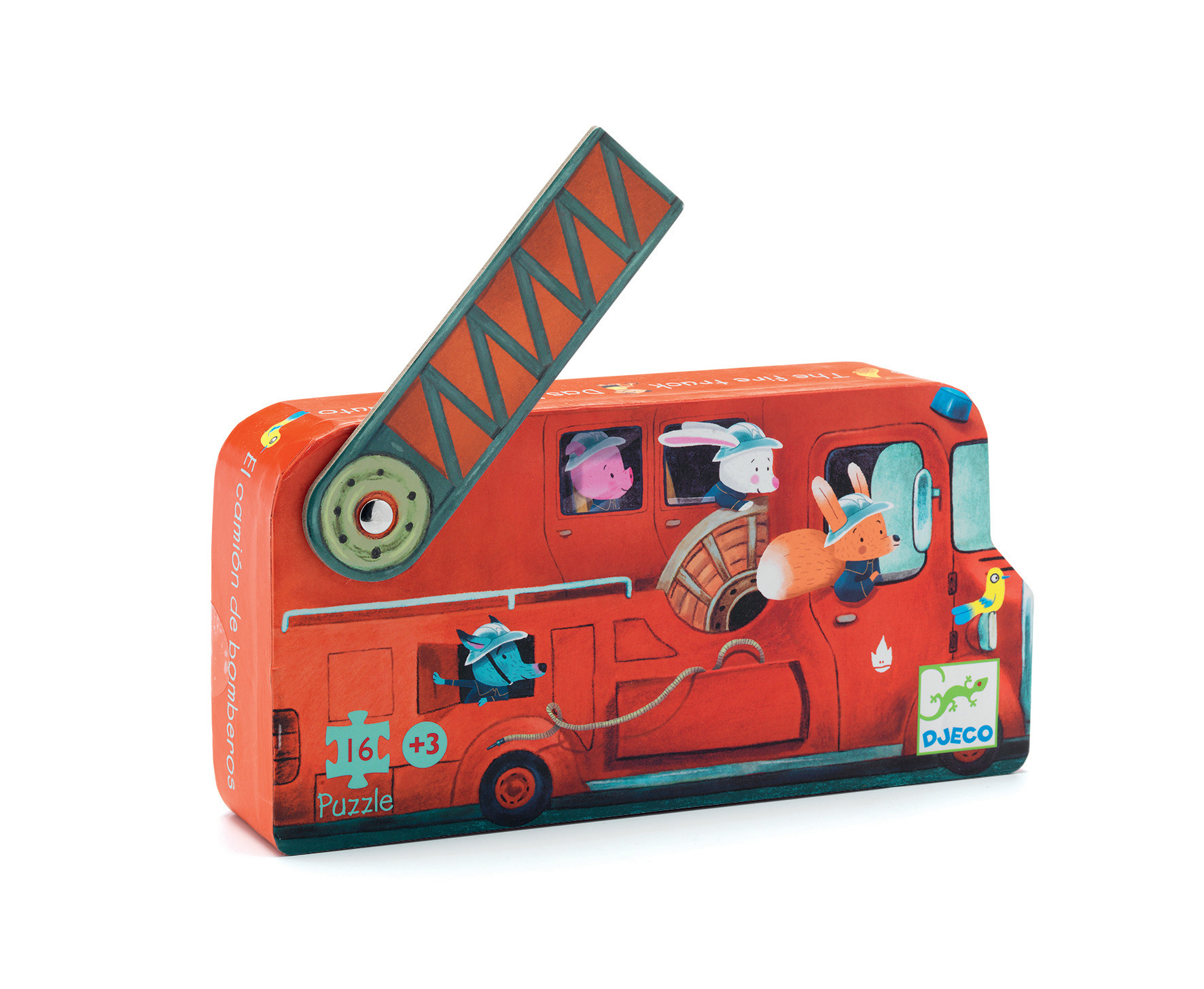 Djeco Djeco puzzel The fire truck - 16pcs