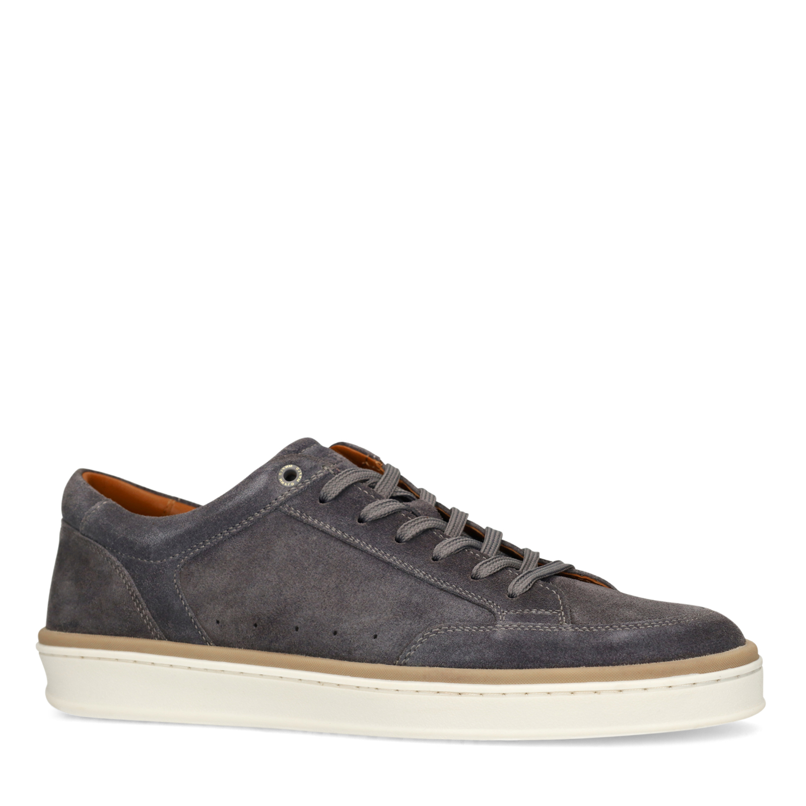Grijze suède sneakers