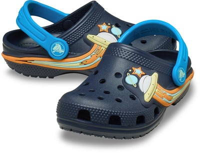 Crocs Classic UFO Lights Kids Sandaler, Navy