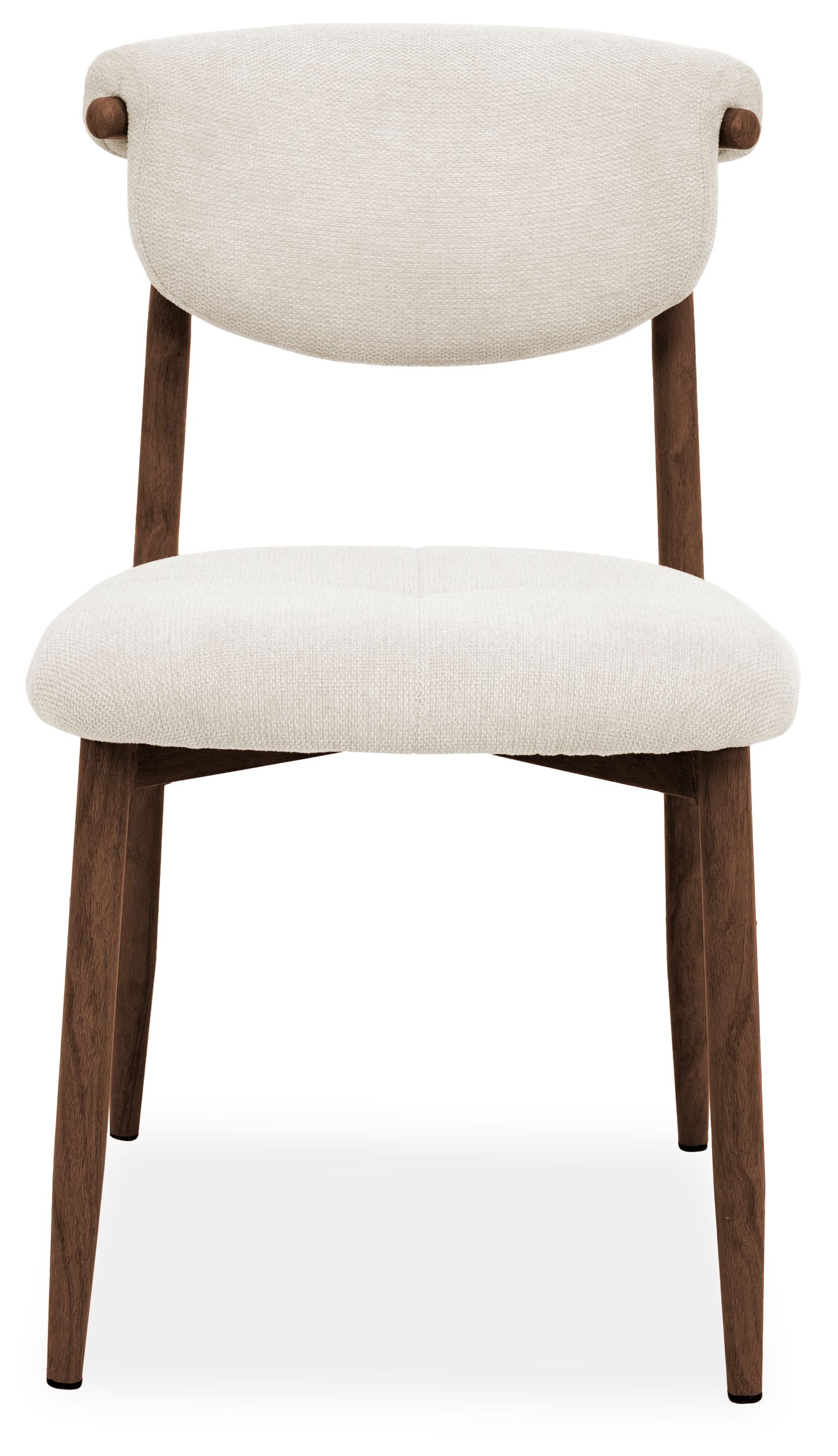 Eetkamerstoel Beige Walnut Kaita B47 x D59.5 x H80 cm