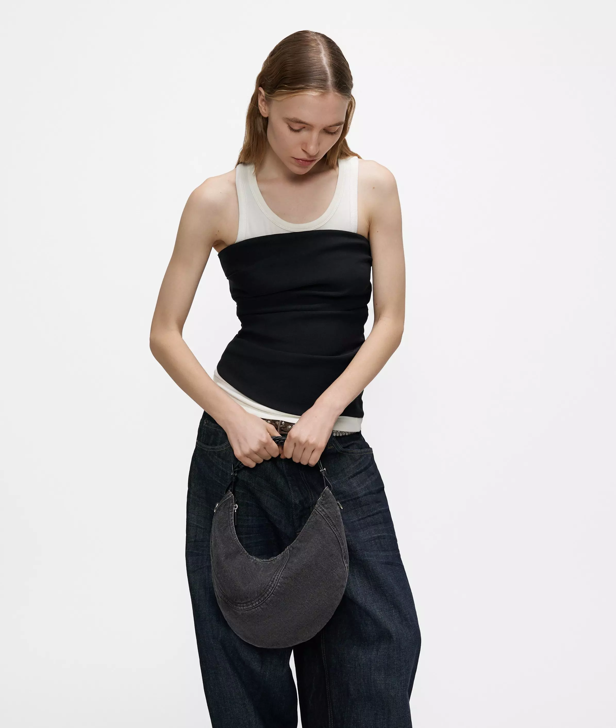Denim Luna Hobo S Handy hobo bag made from denim