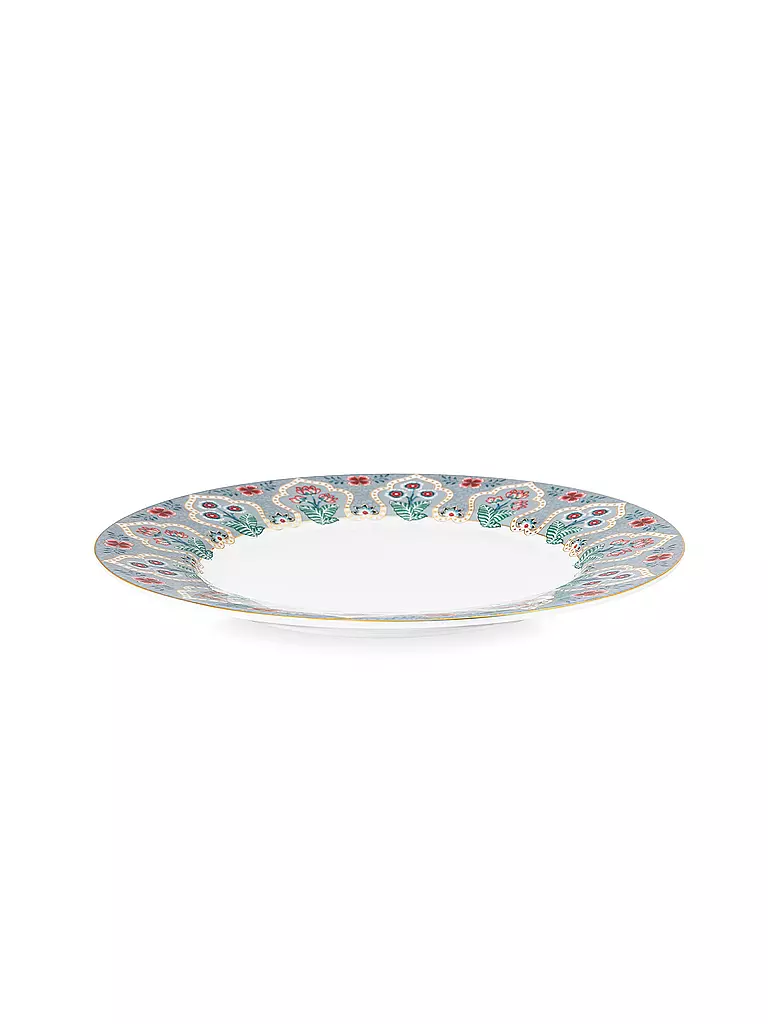 PIP STUDIO Frühstücksteller 21cm FLOWER FESTIVAL Light Blue hellblau