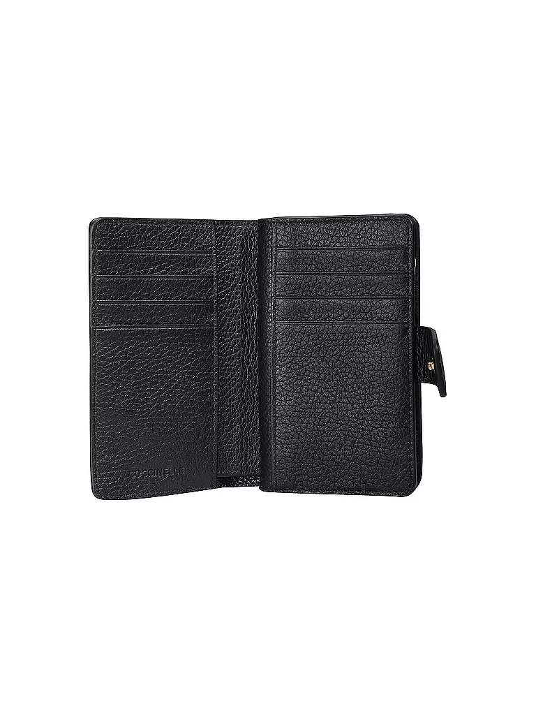 COCCINELLE Geldbörse METALLIC SOFT schwarz