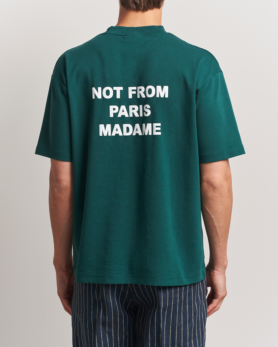 Drôle de Monsieur Slogan T-Shirt Dark Green