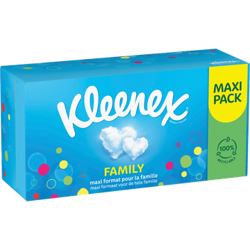 Kleenex Family Zakdoeken 3-Laags Maxi Pack 128 Stuks