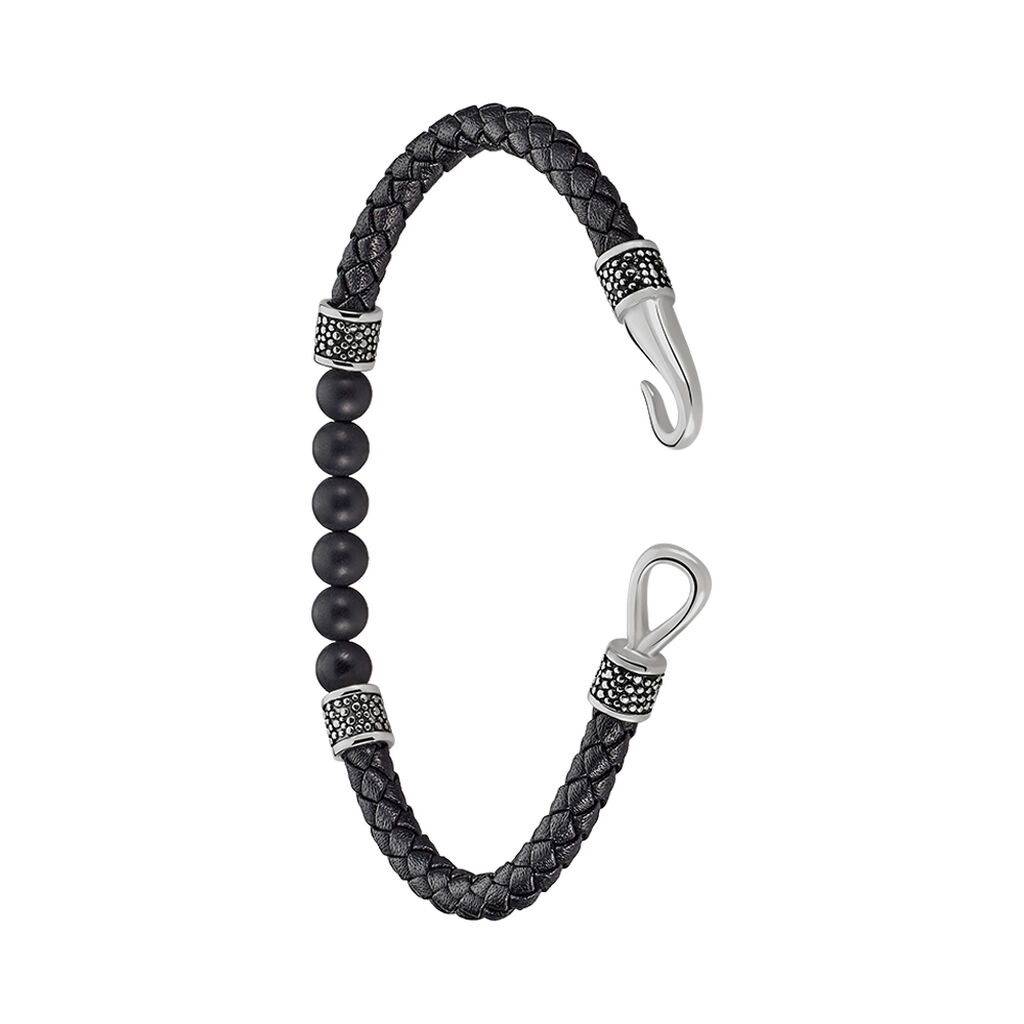Bracelet Genaelleae Acier Blanc Agate