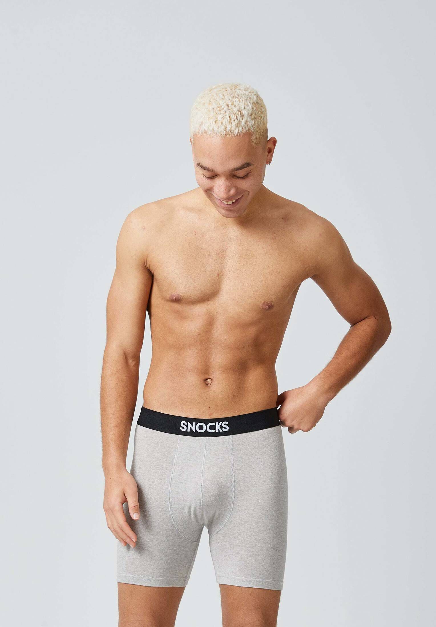SNOCKS| Herren Boxershorts mit längerem Bein