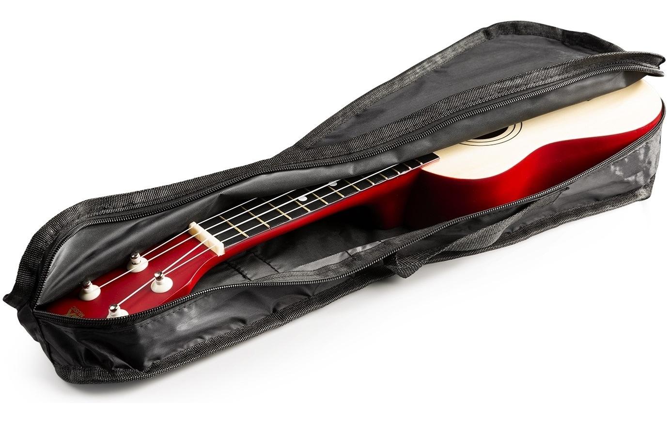 Ukulele UKEY Set Soprano Natural 21 ZollSopranukulele mit Tasche und Zubehör
