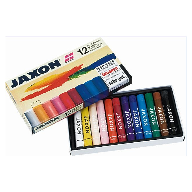 Jaxon - Ölkreide - 12 Stück - pastell