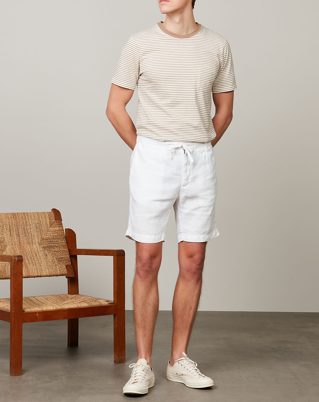 Hartford Short 100% Lin Tank blanc