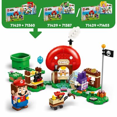 LEGO Super Mario 71429 Ekstrabanesettet Nabbit besøker Toads butikk