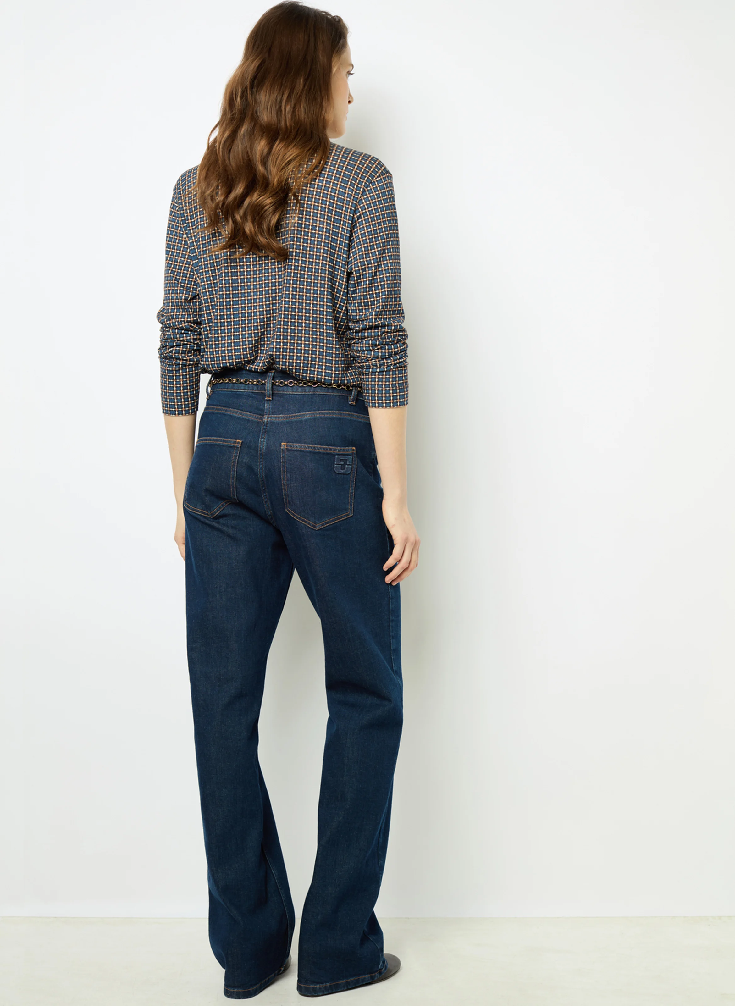 NIGELLE - Jean droit taille haute | Bleu