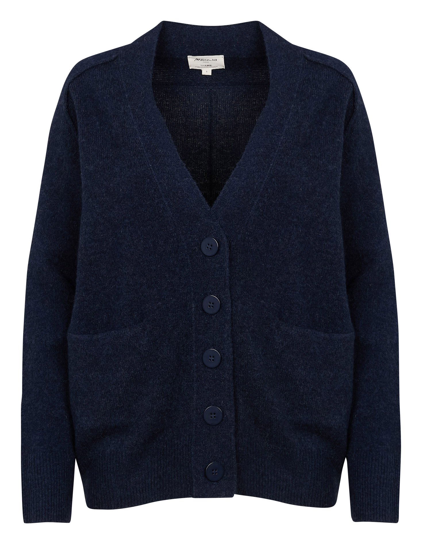 CESAR - Gilet ample en laine | Bleu