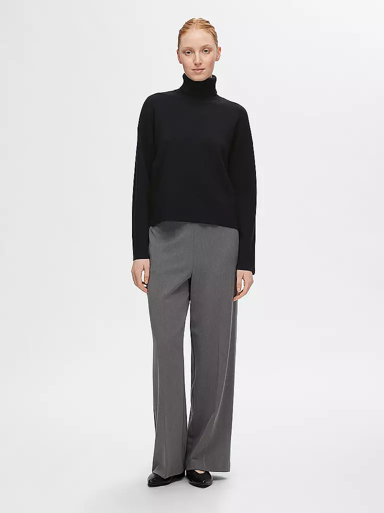SELECTED FEMME Rollkragenpullover  SLFKAMMA schwarz