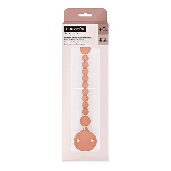 Prendedor de chupeta de silicone Suavinex Colour Essence Tile